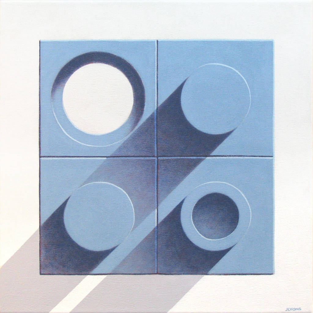 Blue Tiles 3 18" x 18" Acrylic on canvas